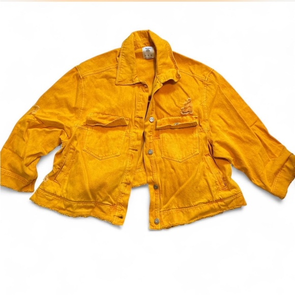 Bershka Yellow Denim Jacket